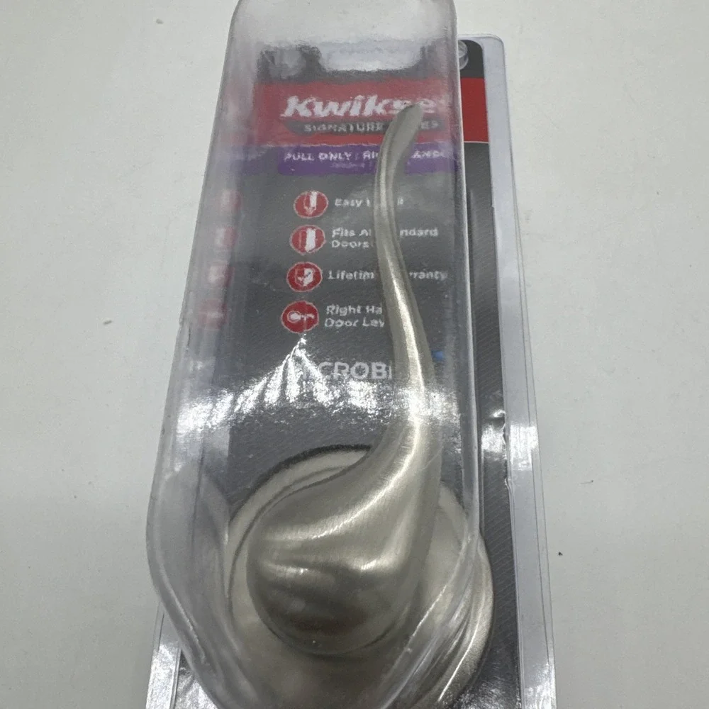 Kwikset Tustin Satin Nickel Right-Handed‎ Half-Dummy Door Handle 97880-676